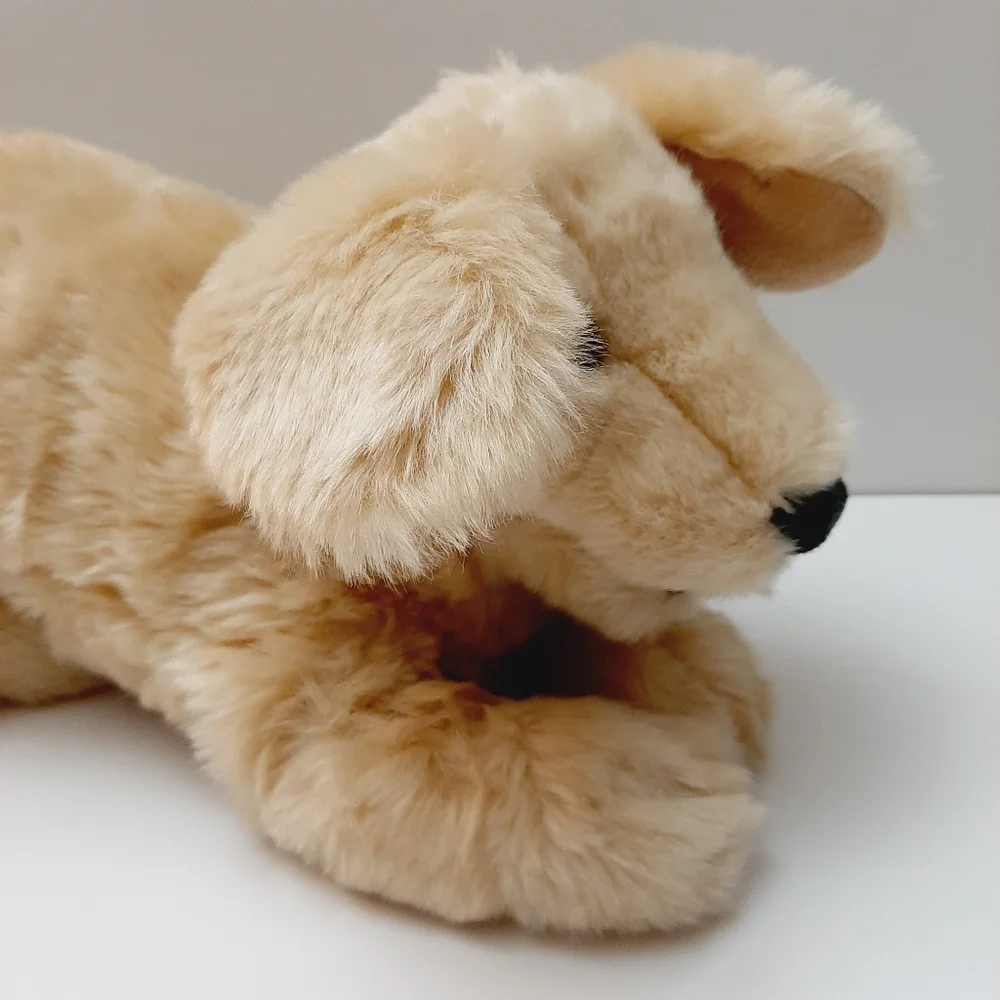 🍒 FOLKMANIS Golden Retriever Puppy Dog Hand Puppet Plush Soft Kids Toy - Picture 5 of 16